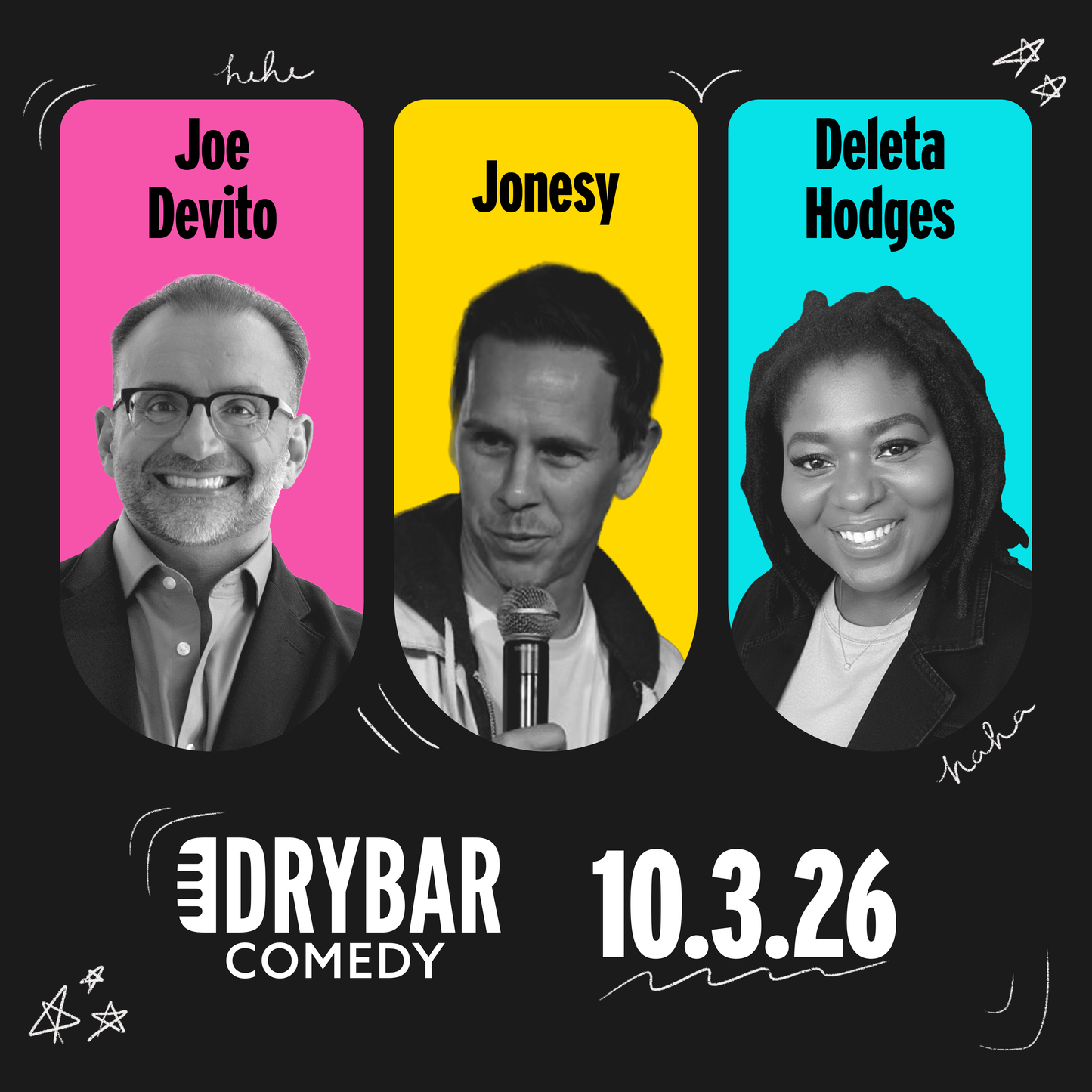 Sat Oct 3rd - Deleta Hodges, Jonesy and Joe Devito