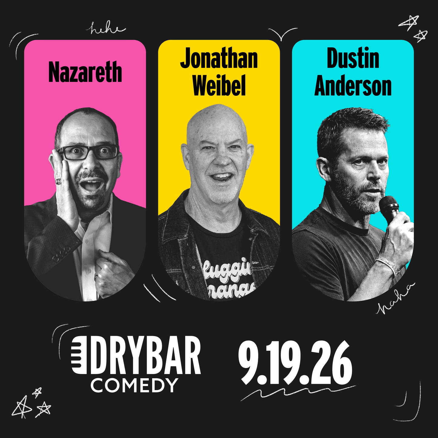 Sat Sept 19th - Nazareth, Dustin Anderson and Jonathan Weibell