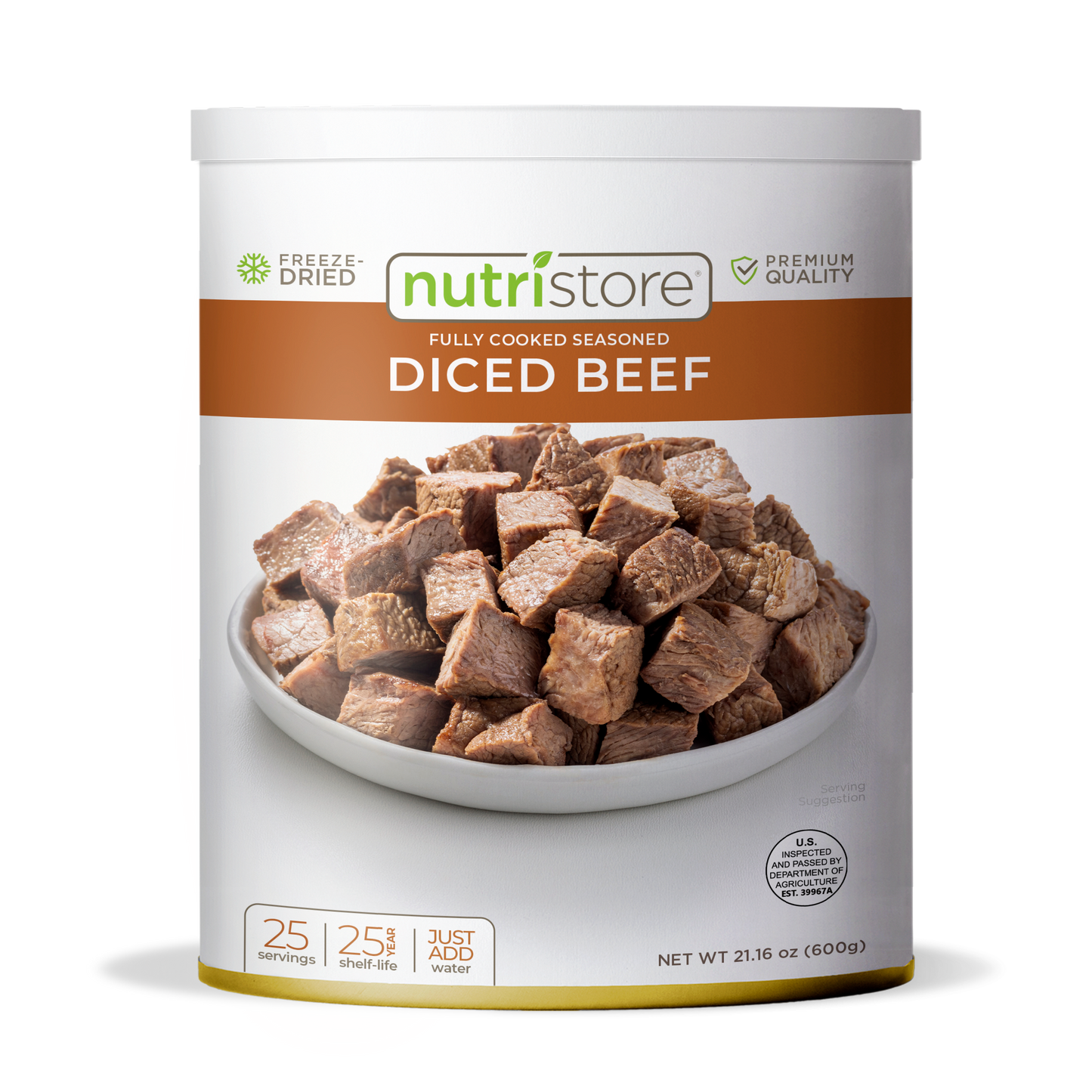 Beef Dices Freeze Dried - #10 Can - Meats & Proteins