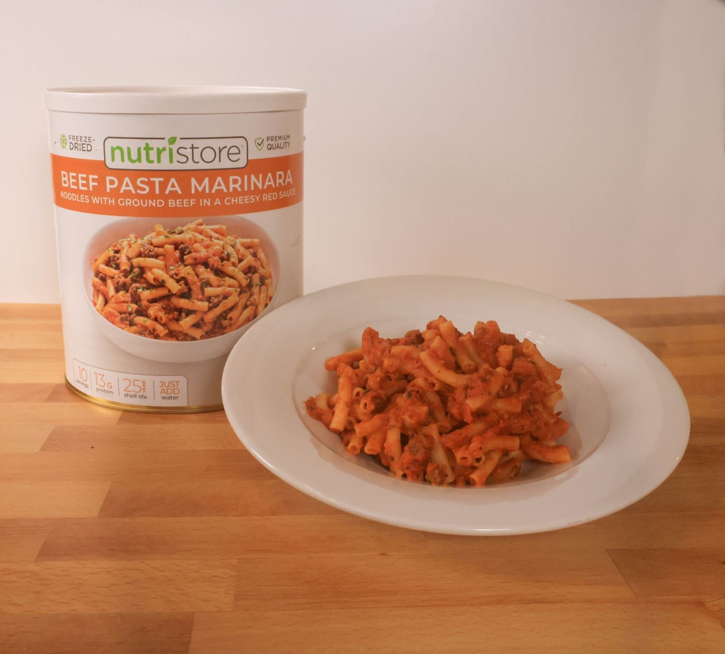 Beef Pasta Marinara - #10 Can - Meals