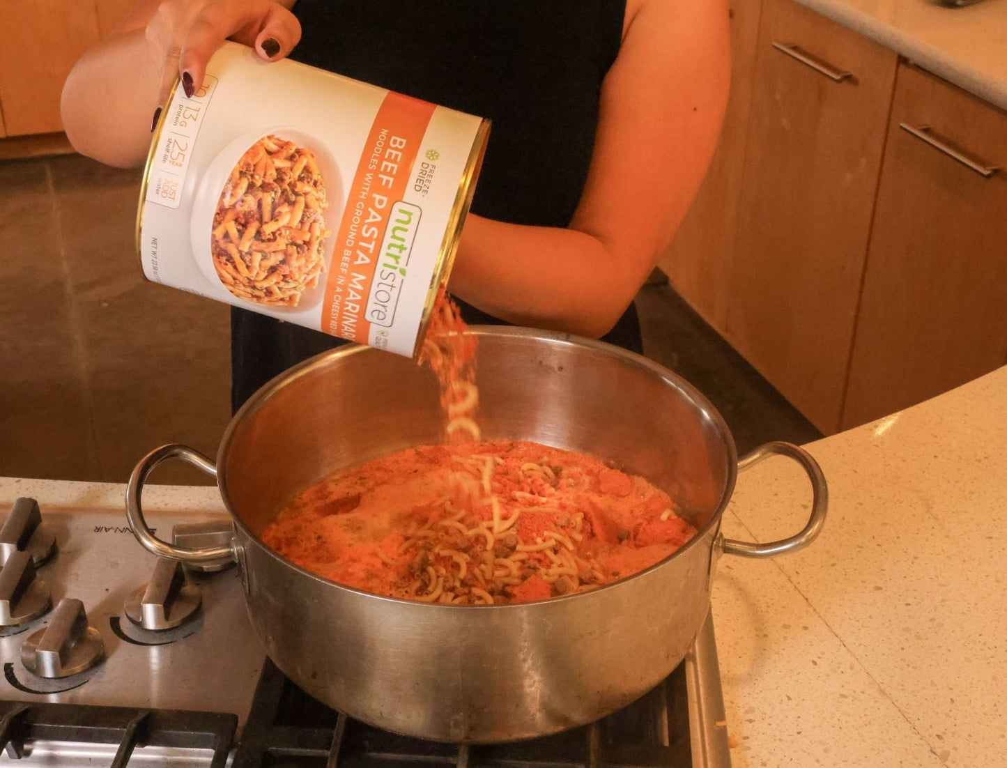 Beef Pasta Marinara - #10 Can - Meals