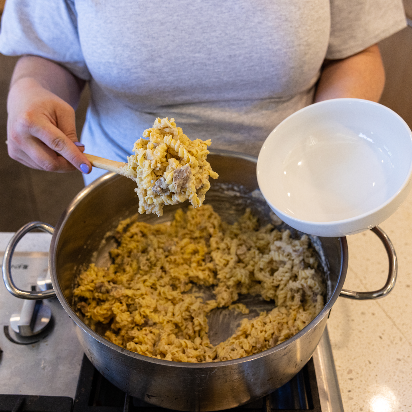 Creamy Pasta and Beef Freeze Dried - #10 Can - Meals