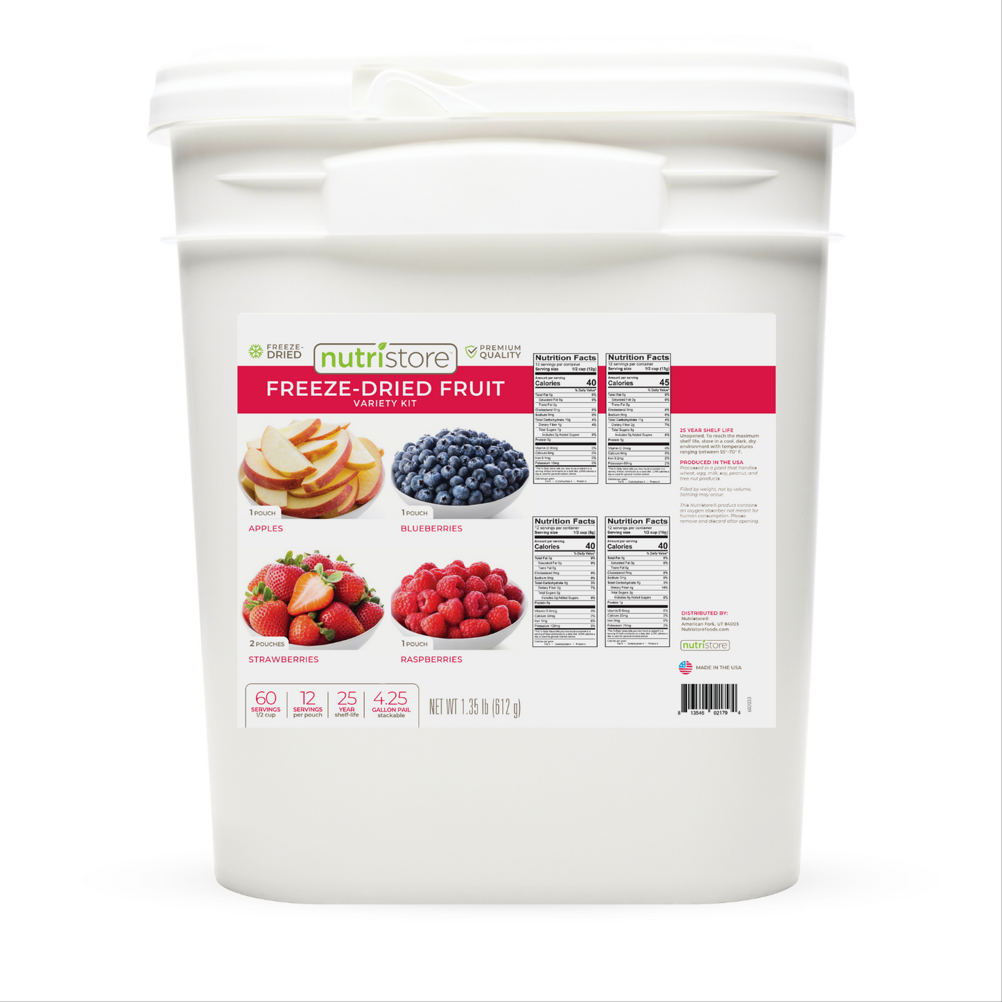 Freeze Dried Fruit Variety Bucket - Dried Fruits