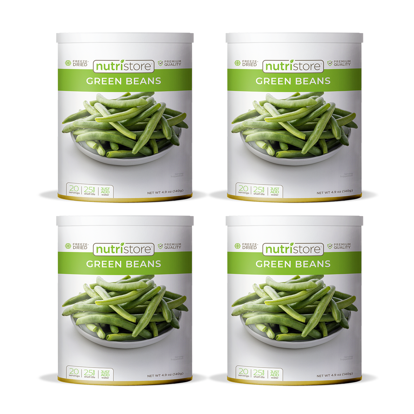 Green Beans Freeze Dried - #10 Can - 4-Pack - Vegetables