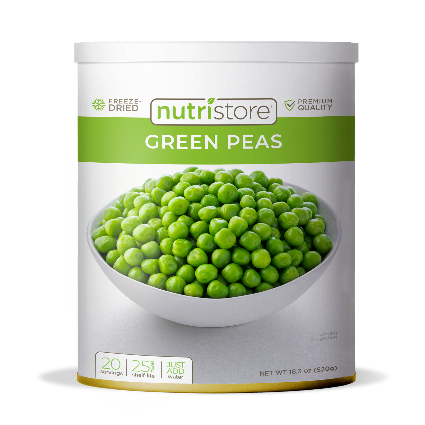 Green Peas Freeze Dried - #10 Can - #10 Can - Veggies