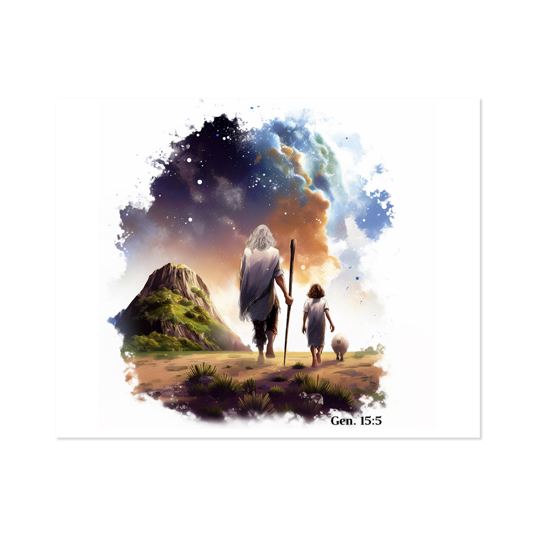 His Only Son - Gen. 15:5 Fine Art Print - 8 x 10 - Art