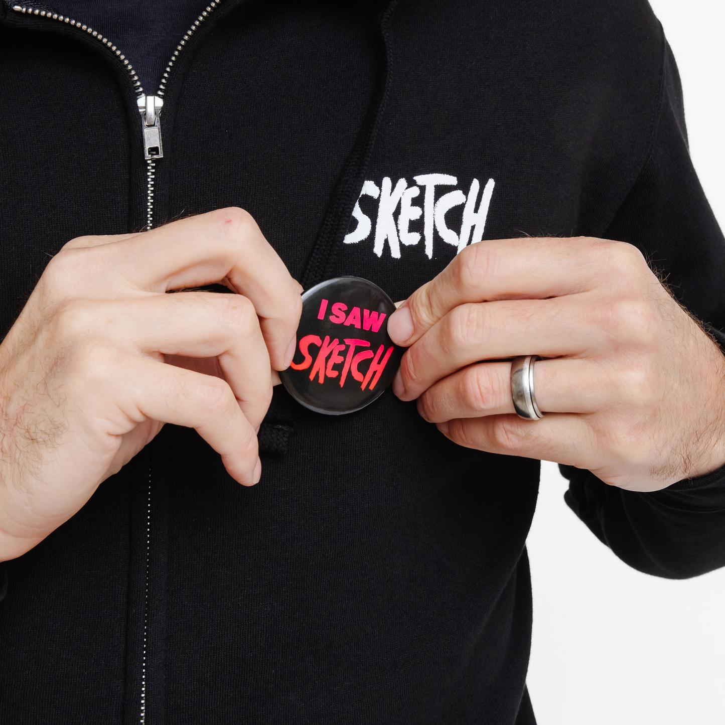 I Saw SKETCH Button - Pinback Buttons