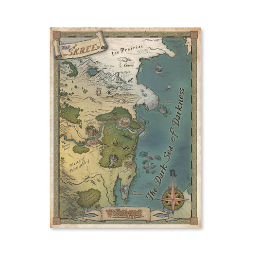Map of Skree Wingfeather Saga Poster - Posters