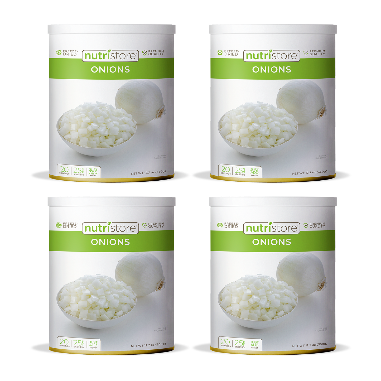 Onions Freeze Dried - #10 Can - 4-Pack - Vegetables