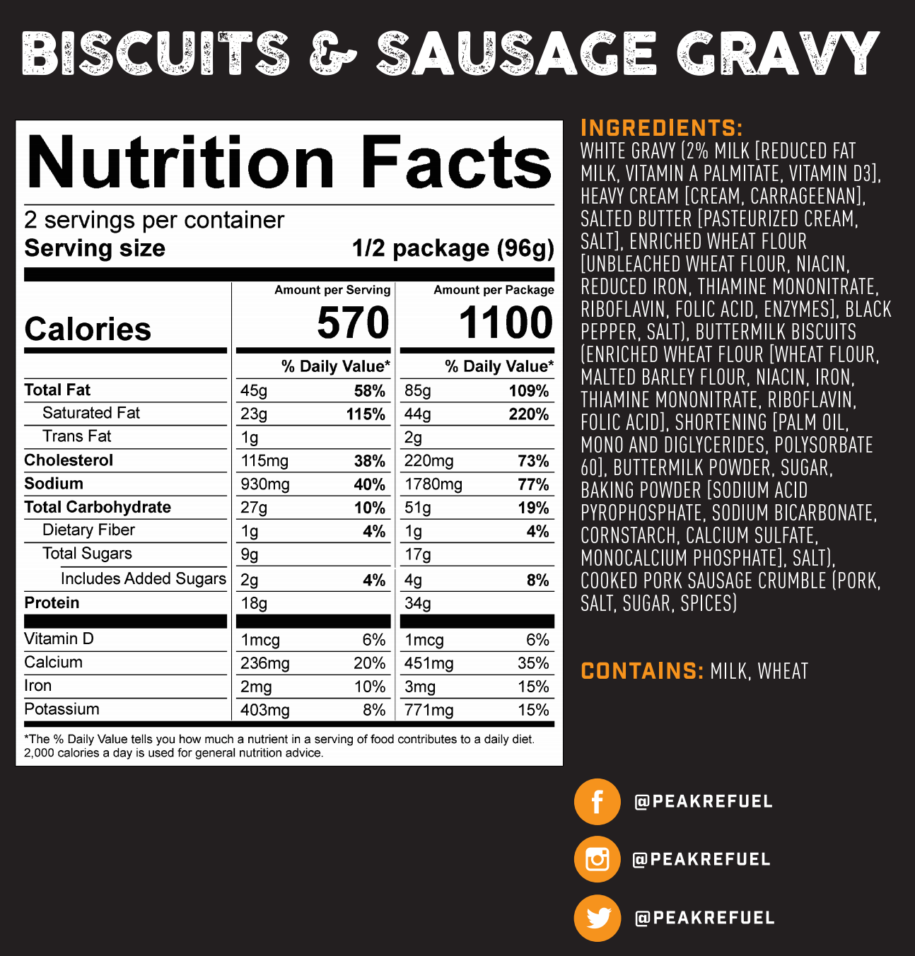 Peak Breakfast Pack 2.0 - Packs