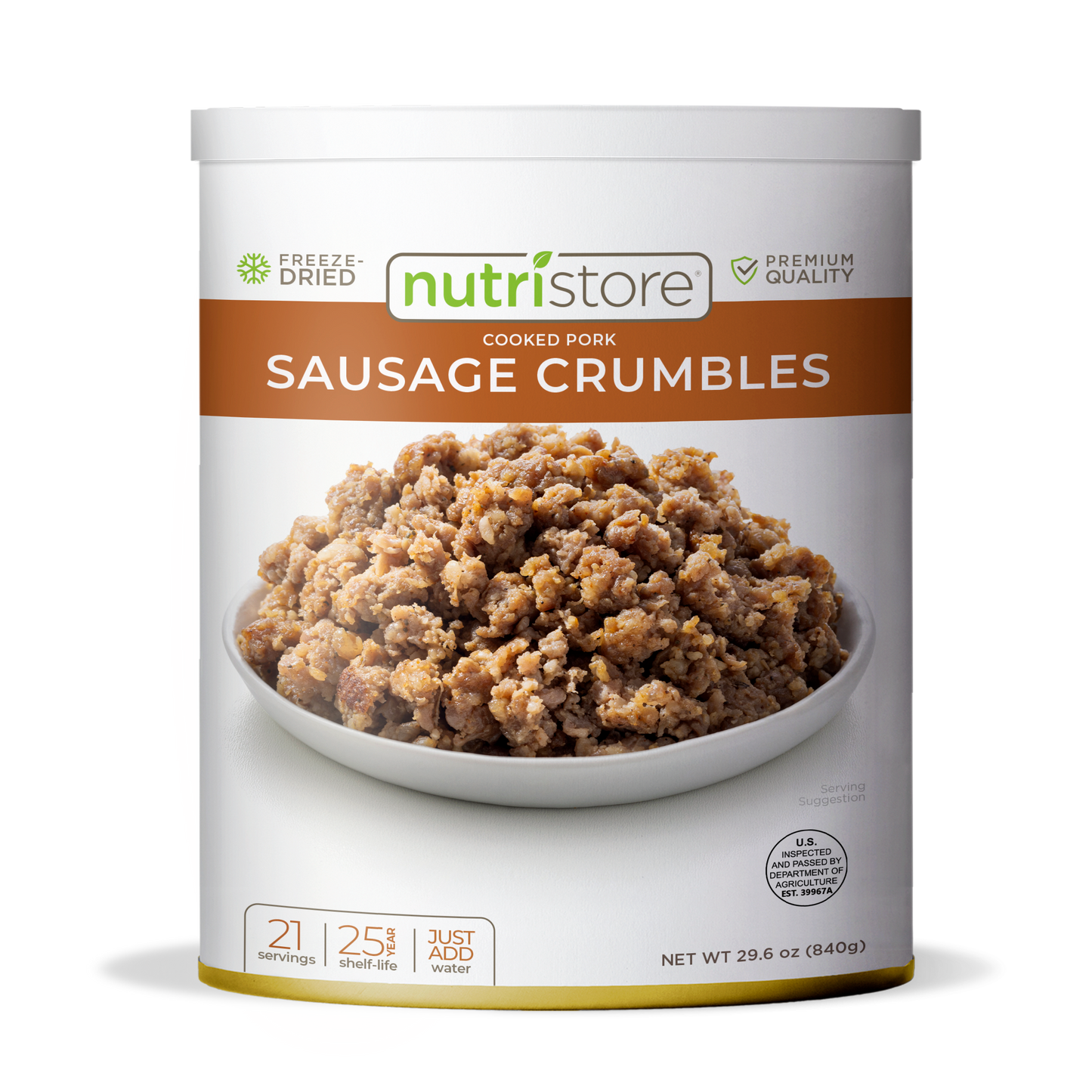 Sausage Crumbles Freeze Dried - #10 Can - #10 Can - Meats & Proteins