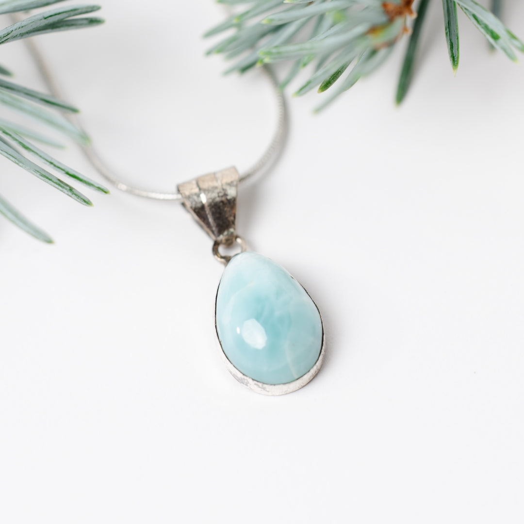 Sound of Freedom Larimar Stone Necklace - Necklaces