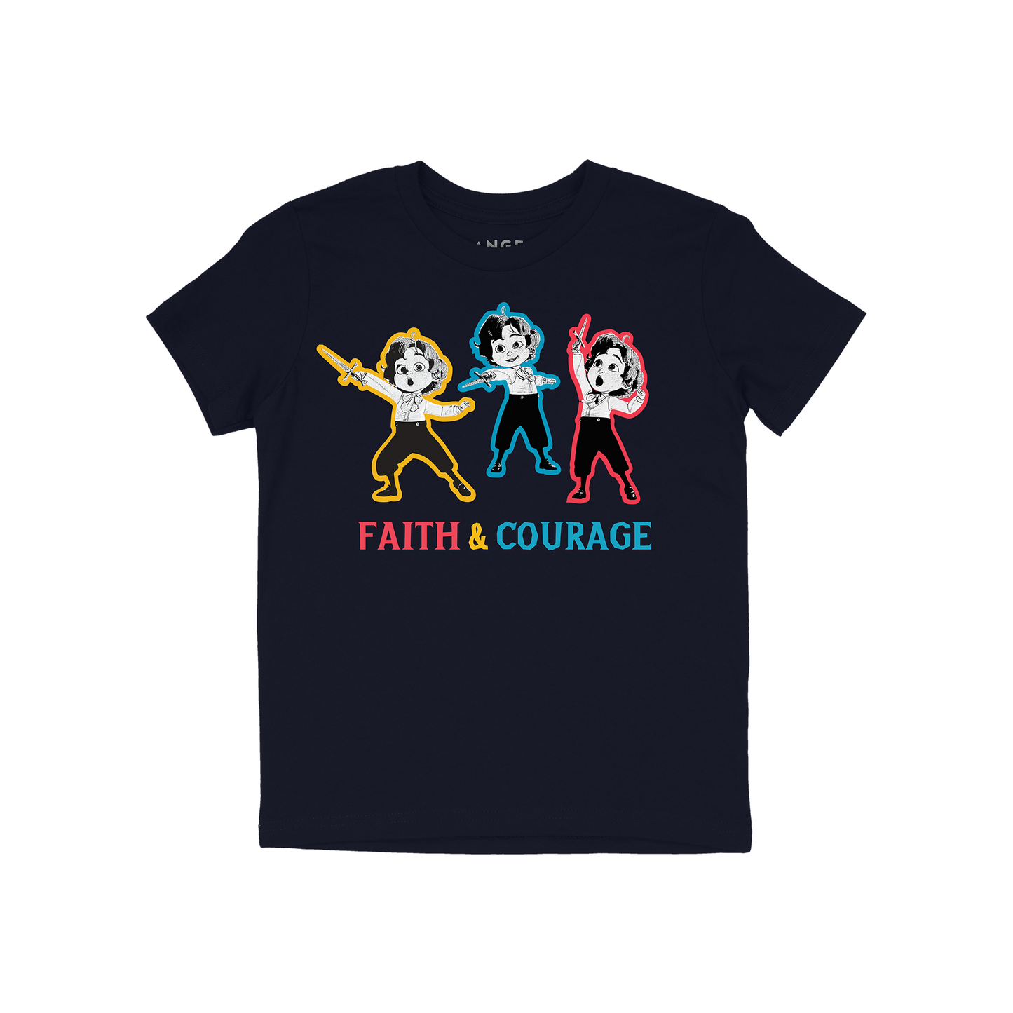 The King of Kings Faith and Courage T-Shirt - Youth + Toddler - T-Shirts