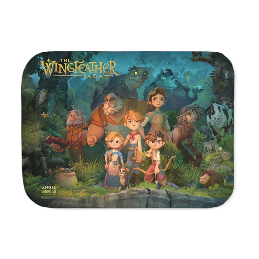 The Wingfeather Saga Children’s Sherpa Blanket - 30’’ × 40’’ / Blue - Baby