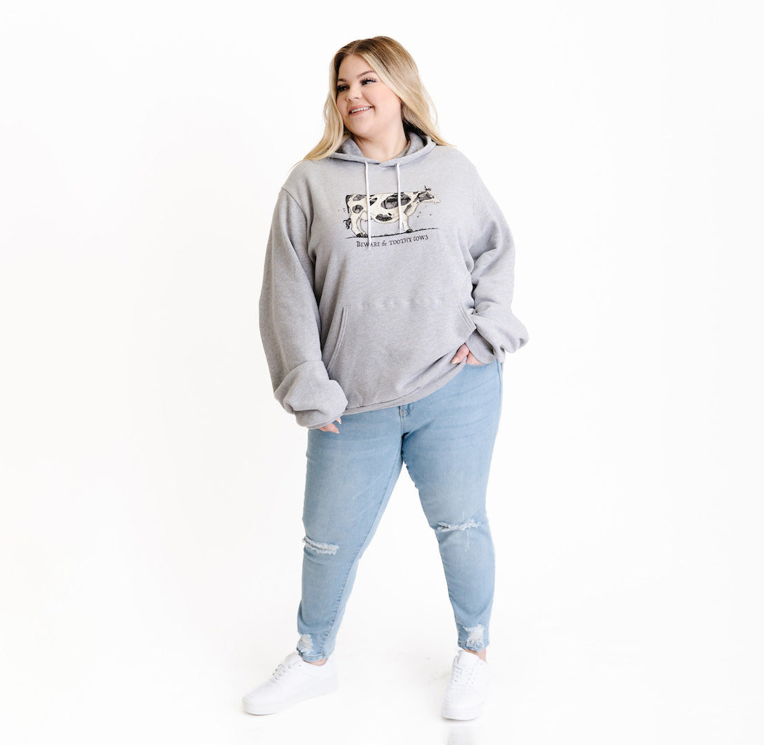 Toothy Cow Hoodie - Hoodies