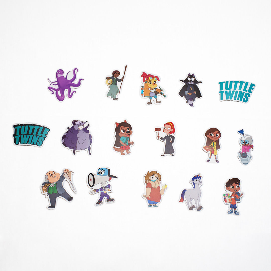 Tuttle Twins Season One Sticker Pack - Stickers