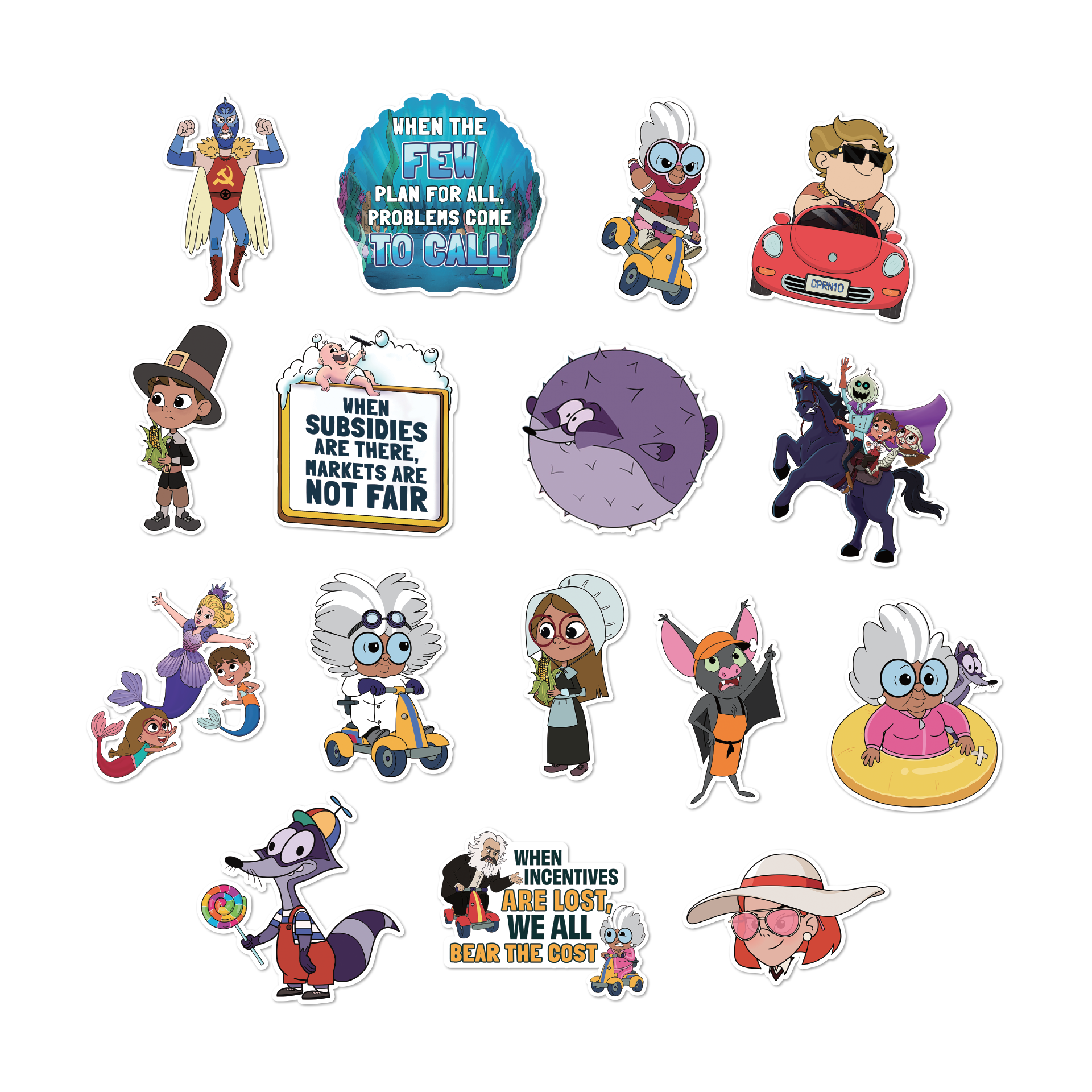 Tuttle Twins Stickers Season Two Episode 7-9 - Stickers