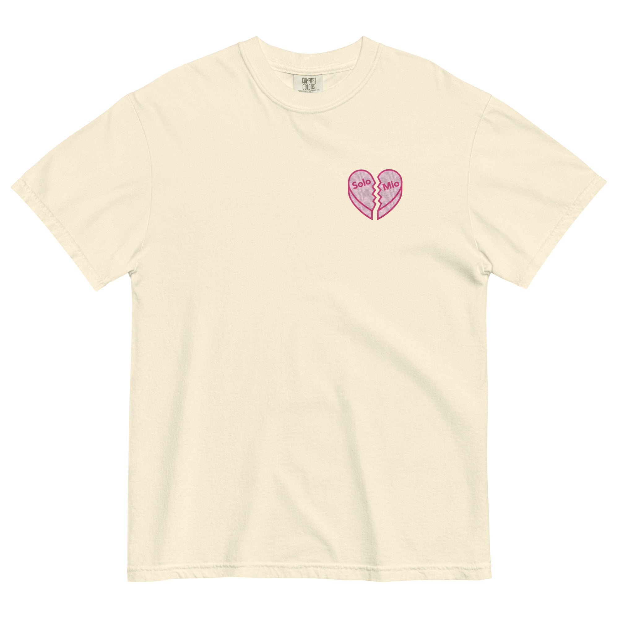 SOLO MIO Embroidered Broken Heart T-Shirt – Angel Studios Gift Factory