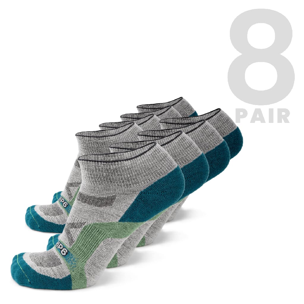 Wool Ankle Sock - Approach Blue - SM / 8 Pack - ankle
