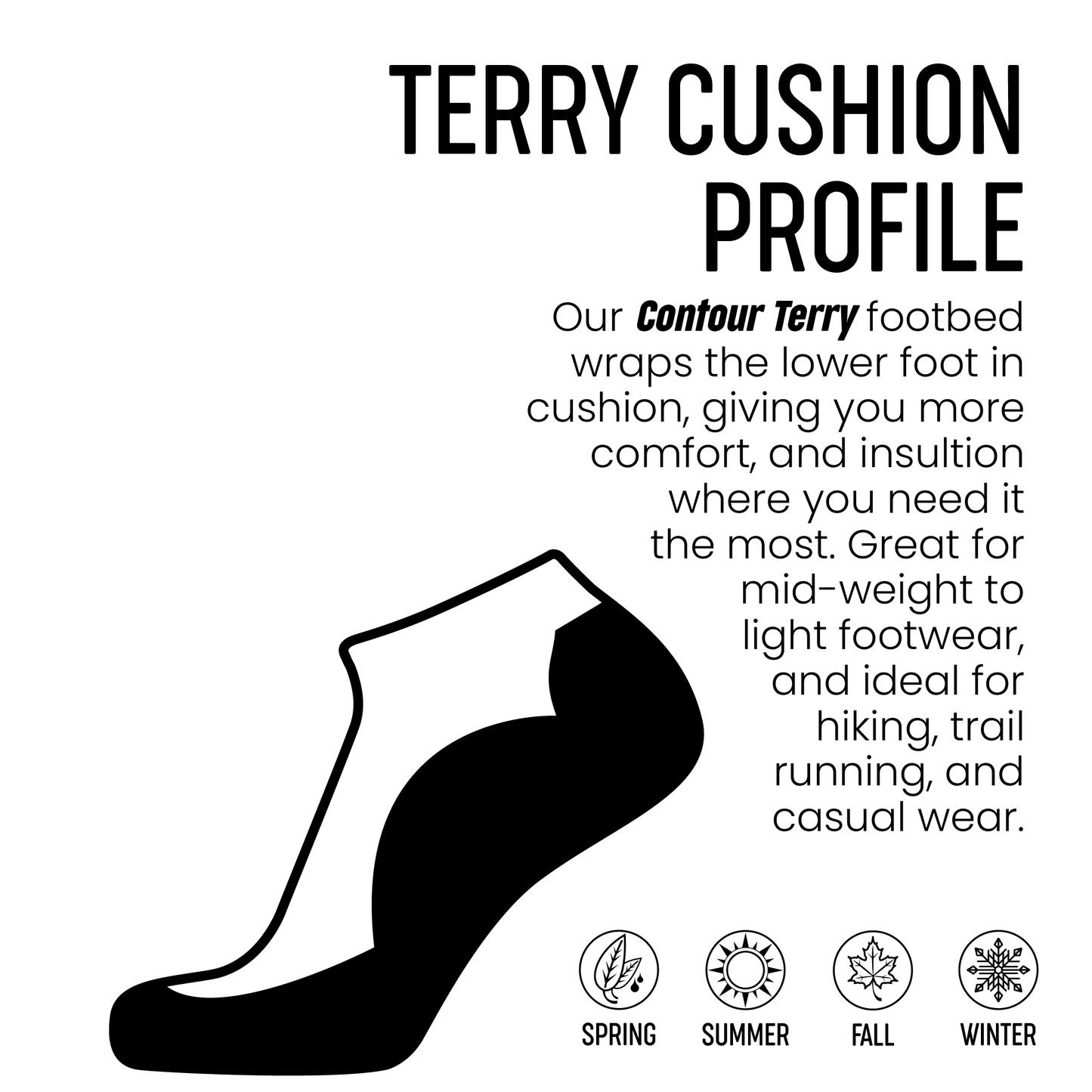 Wool Ankle Sock - Everyday Black - ankle