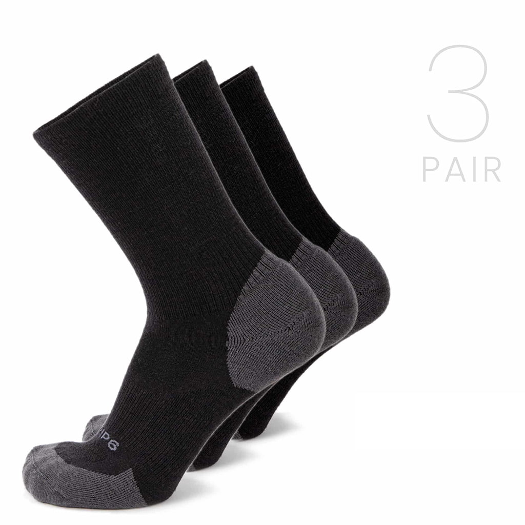 Wool Crew Sock - Everyday Black - 3 Pack / SM - Crew