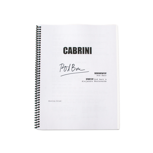 Rod Barr Signed Cabrini Movie Script