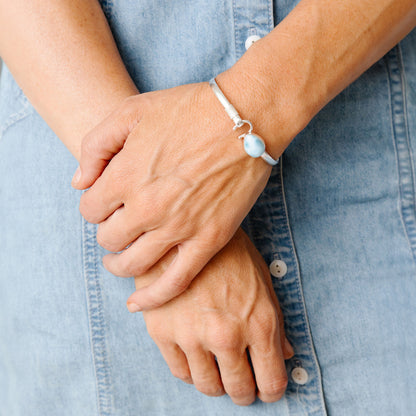 Sound of Freedom Larimar Stone Bracelet