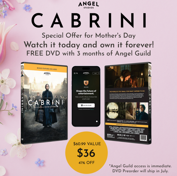 Cabrini Free DVD with 3 Months Angel Guild Bundle
