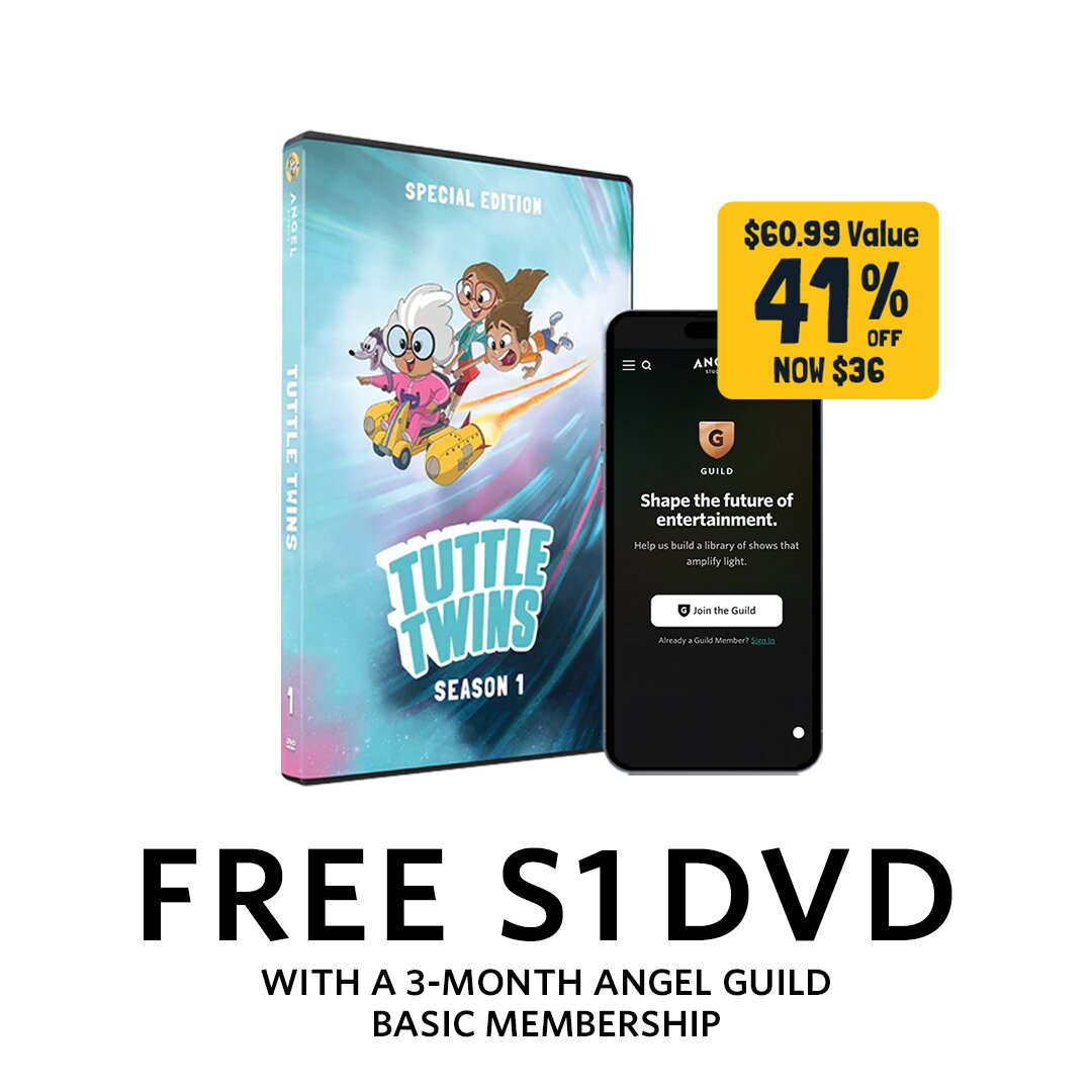 Tuttle Twins FREE S1 DVD with 3-month Angel Guild Basic Bundle