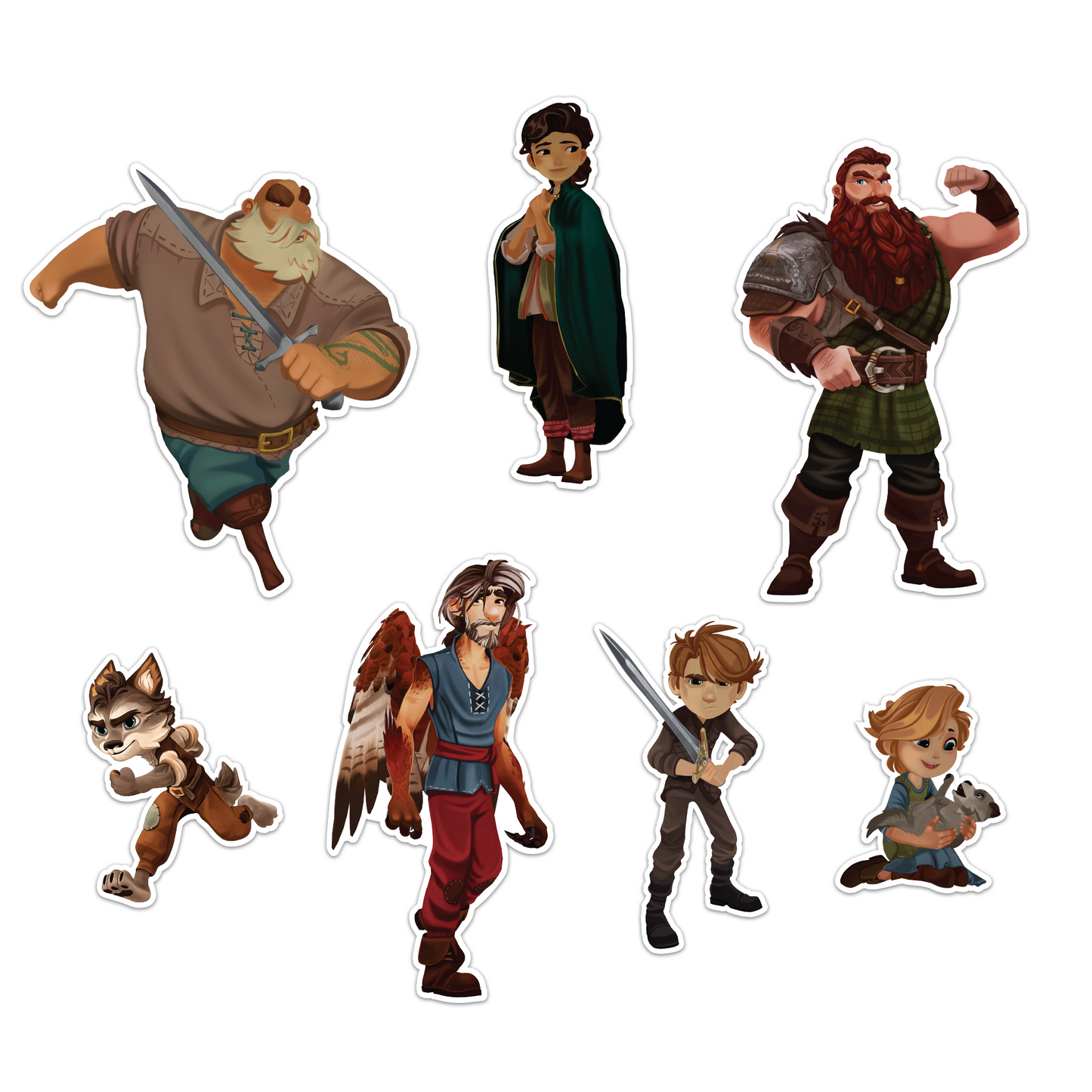 The Wingfeather Saga - Season 4 Character Sticker Pack