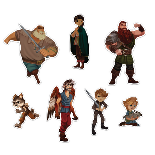 The Wingfeather Saga - Season 4 Character Sticker Pack
