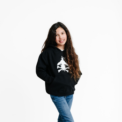 Toothy Cow Cross Bones Hoodie