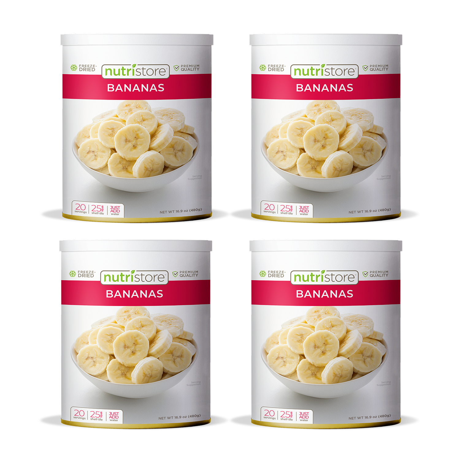 Bananas Freeze Dried - #10 Can - 4-Pack - Fruit