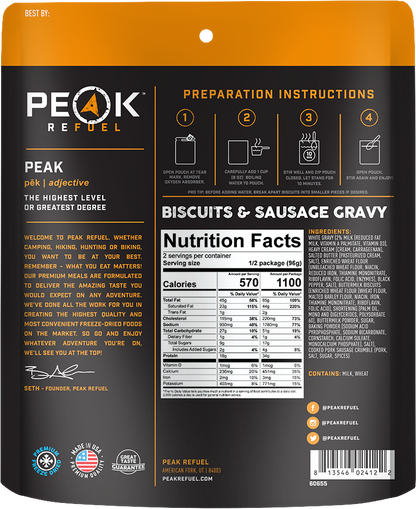 Biscuits & Sausage Gravy - Meals
