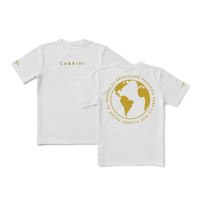 Cabrini ’El Mundo Es Demasiado Pequeño’ Camiseta - White / S - T-Shirts