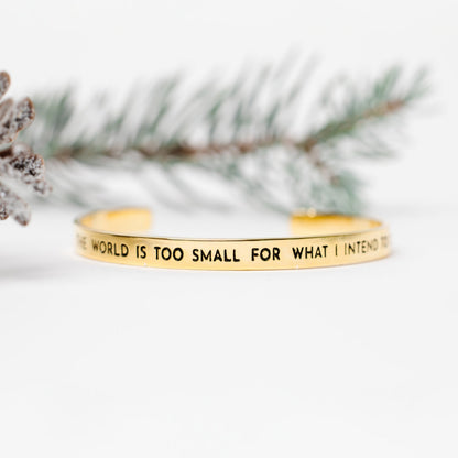 Cabrini ’The World is Too Small’ Cuff Bracelet - Bracelets