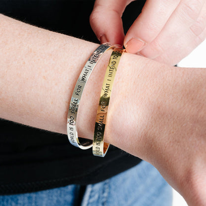 Cabrini ’The World is Too Small’ Cuff Bracelet - Bracelets