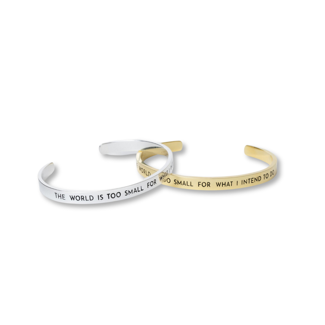 Cabrini ’The World is Too Small’ Cuff Bracelet - Bracelets