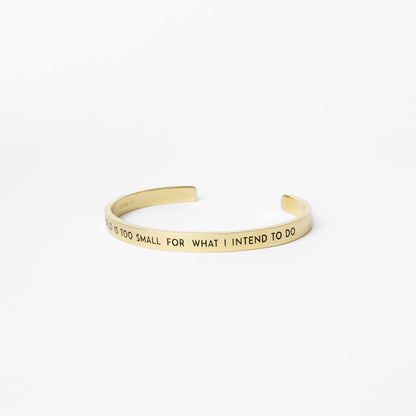 Cabrini ’The World is Too Small’ Cuff Bracelet - Gold / 1 Pack - Bracelets