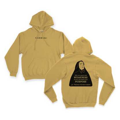 Cabrini ’We Can Serve Our Purpose’ Hoodie - Mustard / XS - Hoodies