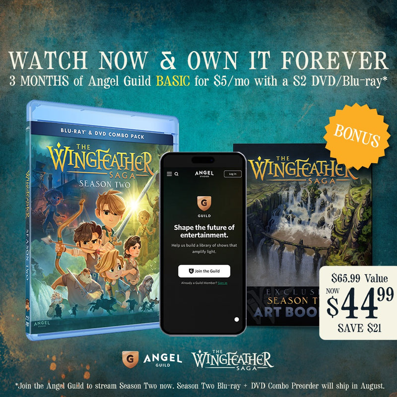 Wingfeather Saga Season 2 DVD+Blu-ray with 3 Months Angel Guild Basic