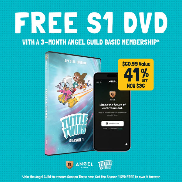 Tuttle Twins FREE S1 DVD with 3-month Angel Guild Basic Bundle