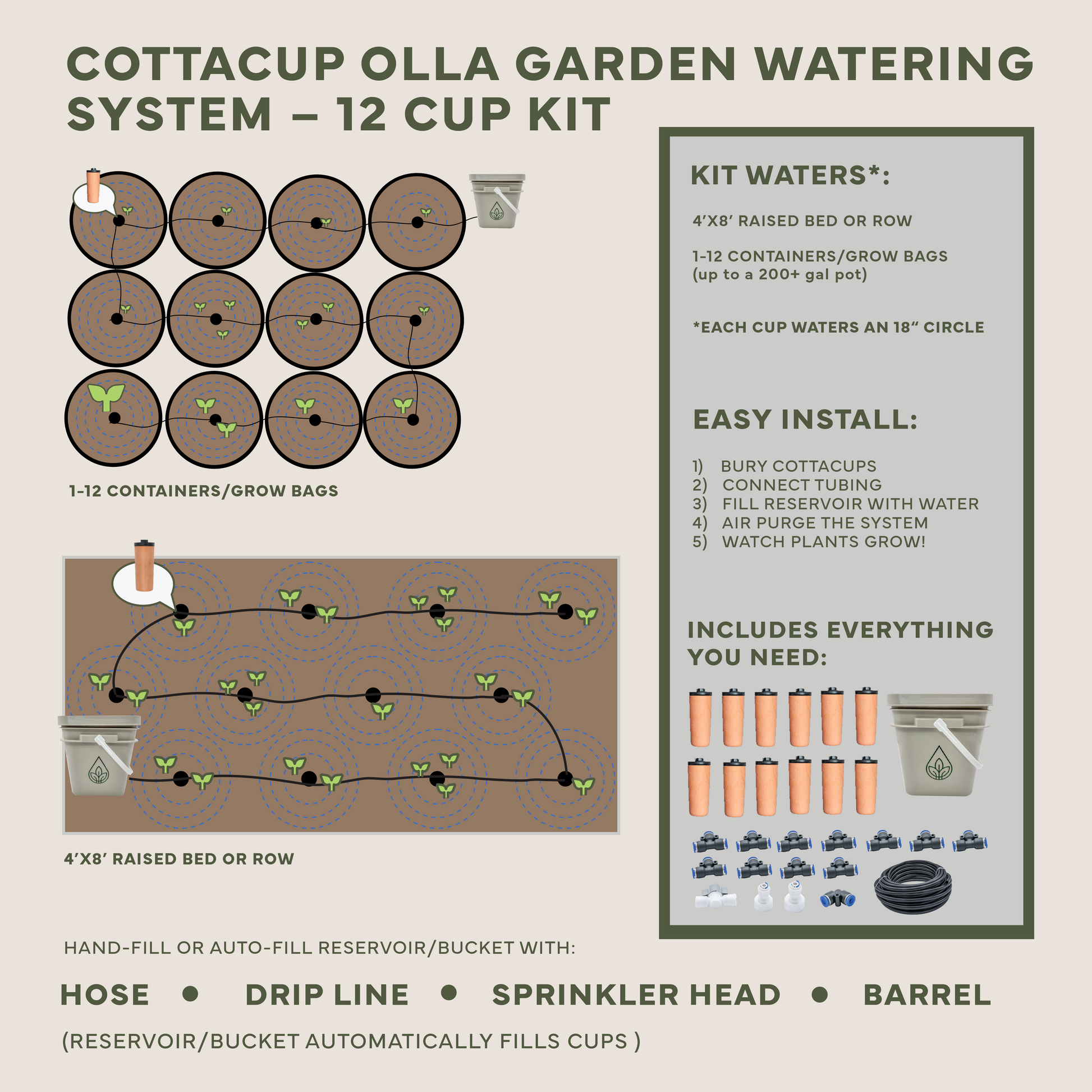 Thirsty Earth: CottaCup Automatic Olla Watering System For Your Garden – Happier plants. 2X the harvest. 61% less