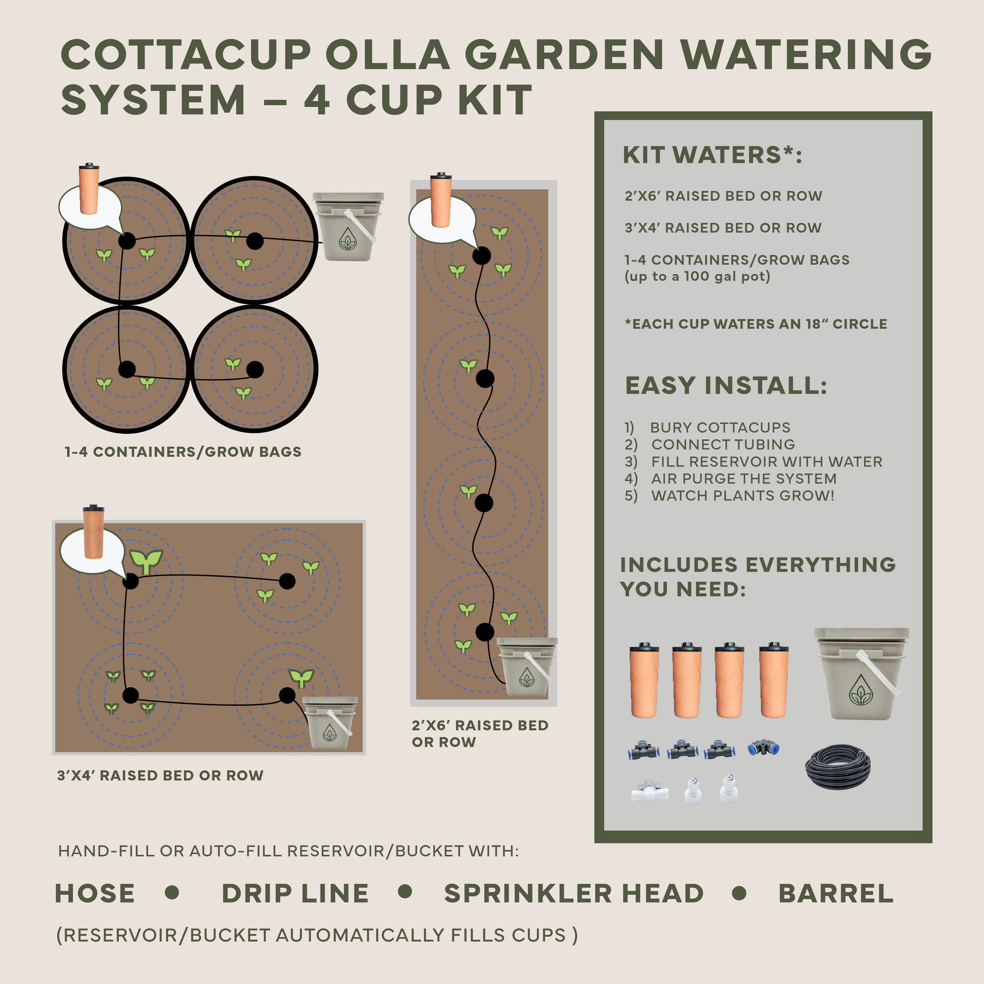 Thirsty Earth: CottaCup Automatic Olla Watering System For Your Garden – Happier plants. 2X the harvest. 61% less