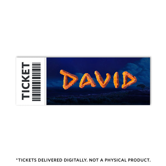 DAVID - Theatrical Movie Ticket - PREORDER NOW - Ticket