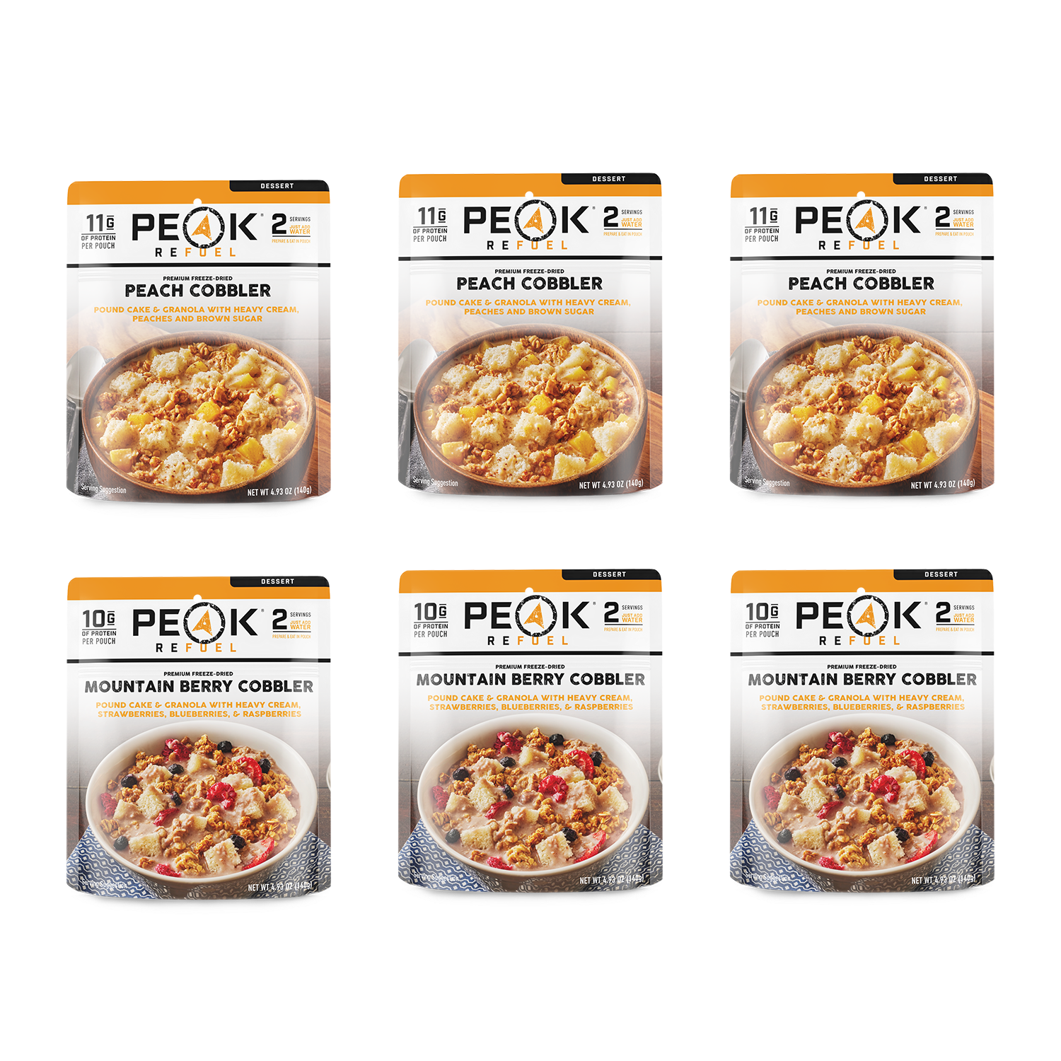 Dessert Cobbler Variety Pack - Packs