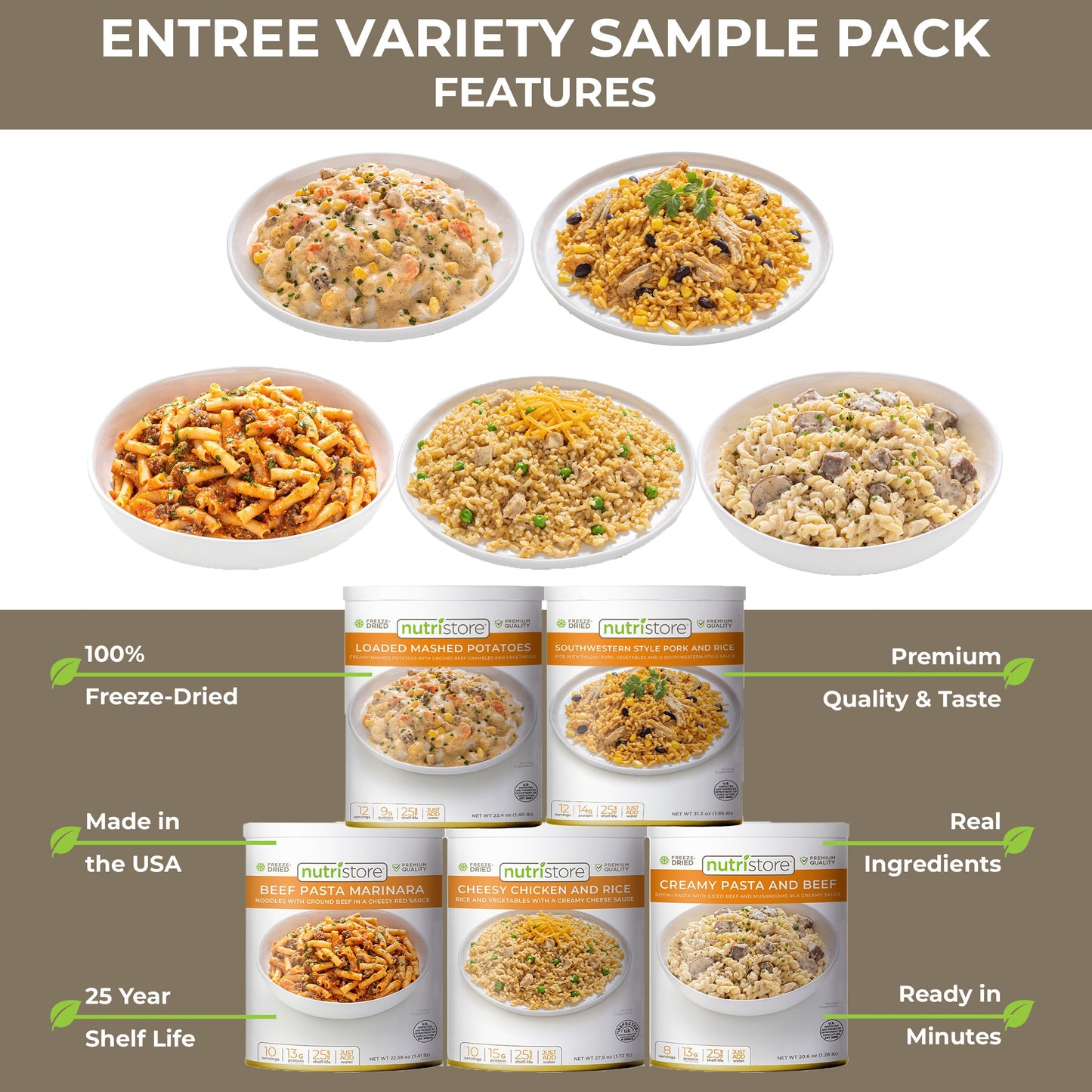 Entrée Variety Sample Pack - Meals