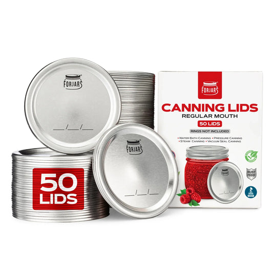 Forjars® - 50 Regular Mouth Canning Lids - Regular Mouth Canning Lids