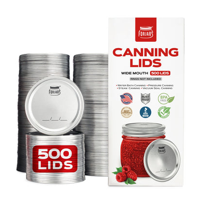 Forjars® - 500 Wide Mouth Canning Lids - Wide Mouth Canning Lids