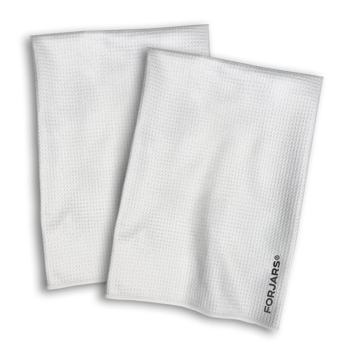 Forjars® Microfiber Waffle Towel - Simple White (2-Pack)